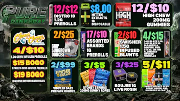 Pure Cannabis Outlet - Monroe $8 MITTEN 1G VAPES 💎 3/$25 BOUJEE 1G LIVE ROSIN