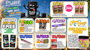 Pure Cannabis Outlet - New Buffalo BOGO FREE BERRY GREEN 🔥 4/$25 LOCAL GROVE 1G