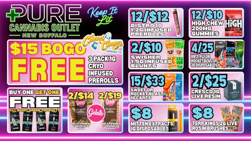 Pure Cannabis Outlet - New Buffalo 🍓 BOGO FREE ALL BERRY GREEN PRODUCTS 🌿