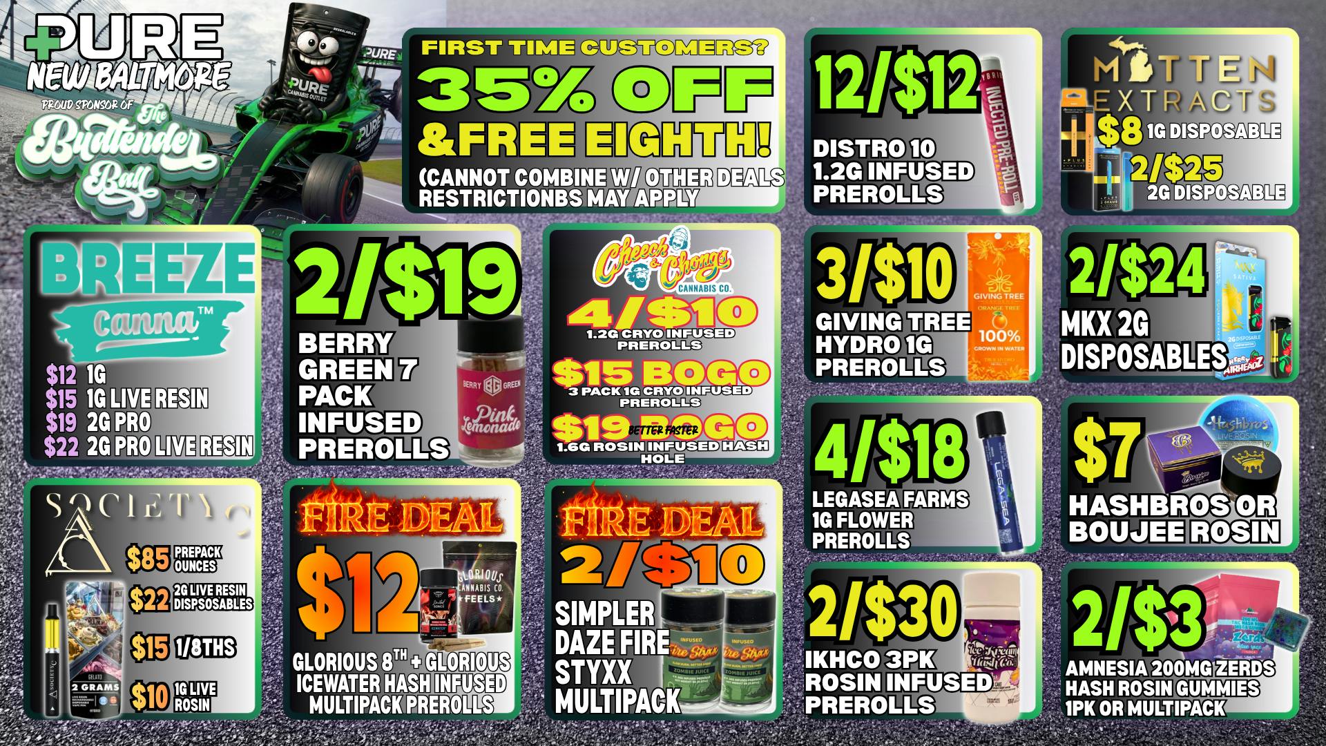 Pure Cannabis Outlet - New Baltimore 🔥 35% OFF + FREE 8TH FOR NEW CUSTOMERS