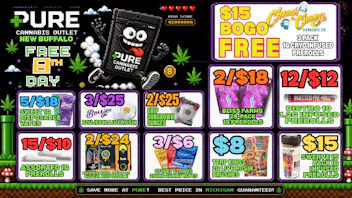 Pure Cannabis Outlet - New Buffalo IT'S FREE 8TH DAY! 🎉 3/$25 BOUJEE 1G LIVE ROSIN