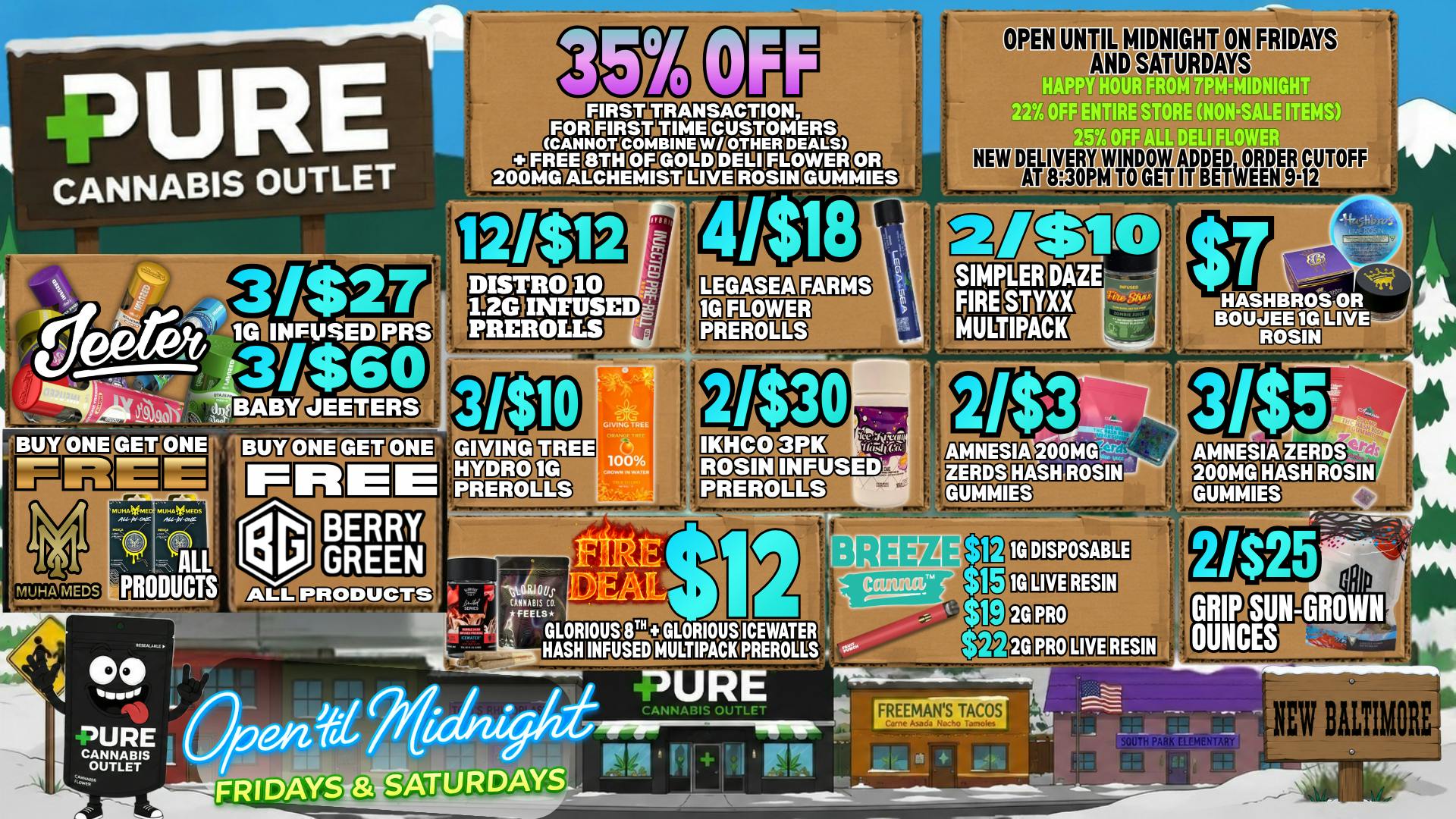 Pure Cannabis Outlet - New Baltimore 🔥 BOGO BRANDS + 35% OFF FIRST VISIT!