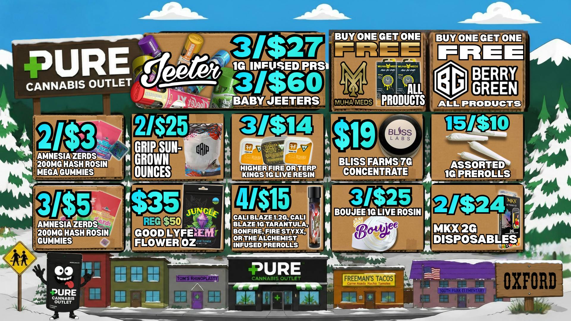 Pure Cannabis Outlet - Oxford 🔥 JEETER SPECIALS + DOUBLE BOGO SAVINGS!