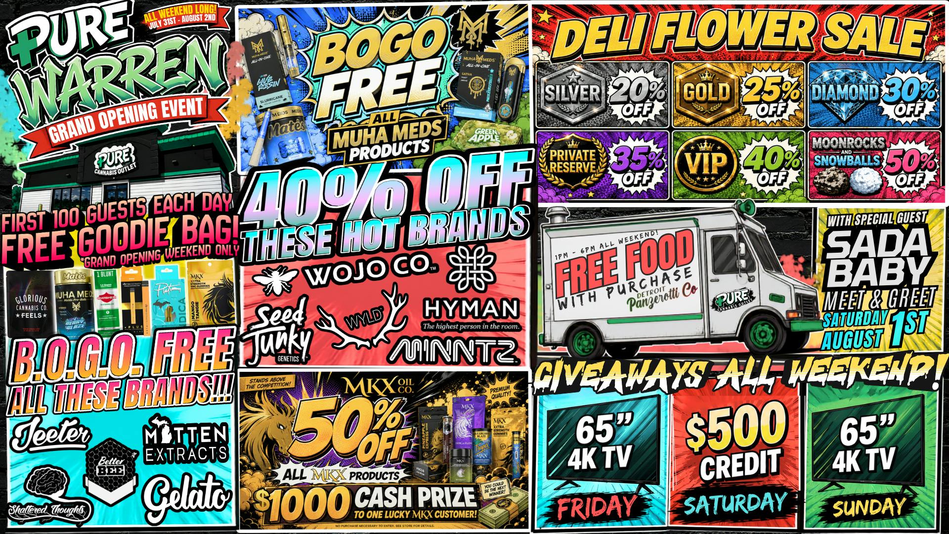Pure Cannabis Outlet - Warren 🎉 GRAND OPENING 🎉 GIVEAWAYS ALL WEEKEND 🎉