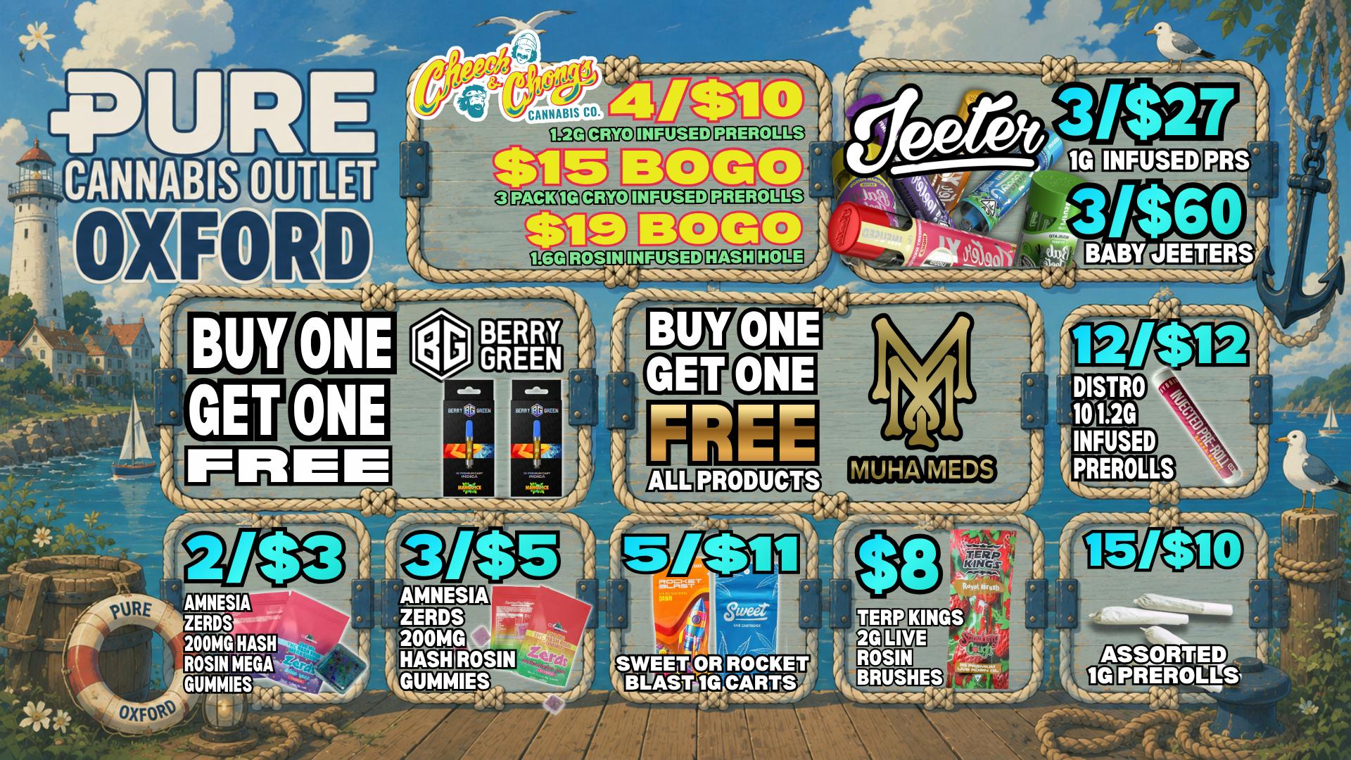 Pure Cannabis Outlet - Oxford 🔥 BOGO BRANDS + 3/$27 JEETERS!
