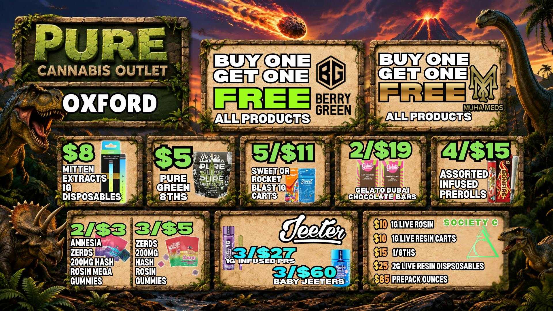 Pure Cannabis Outlet - Oxford ☄️ BOGO BERRY GREEN + BOGO MUHA MEDS 🍃