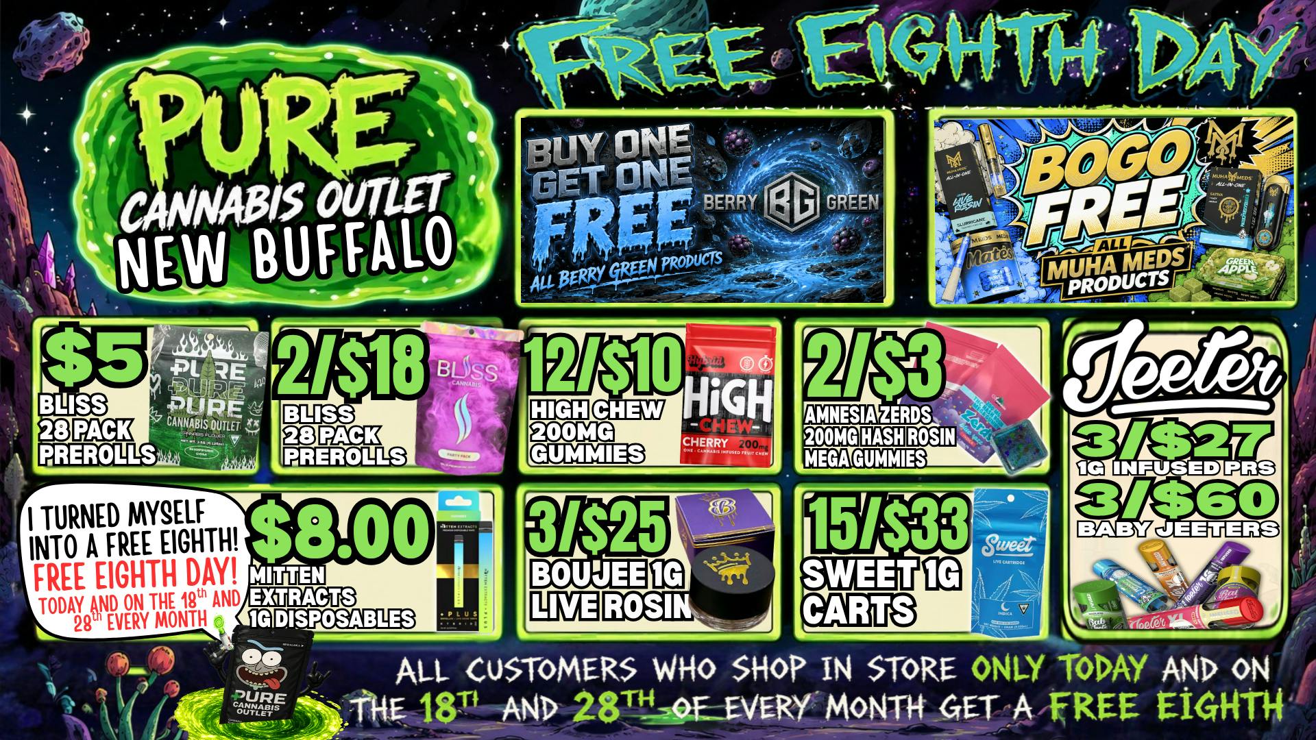 Pure Cannabis Outlet - New Buffalo 🔥 FREE EIGHTH DAY + BOGO FREE!