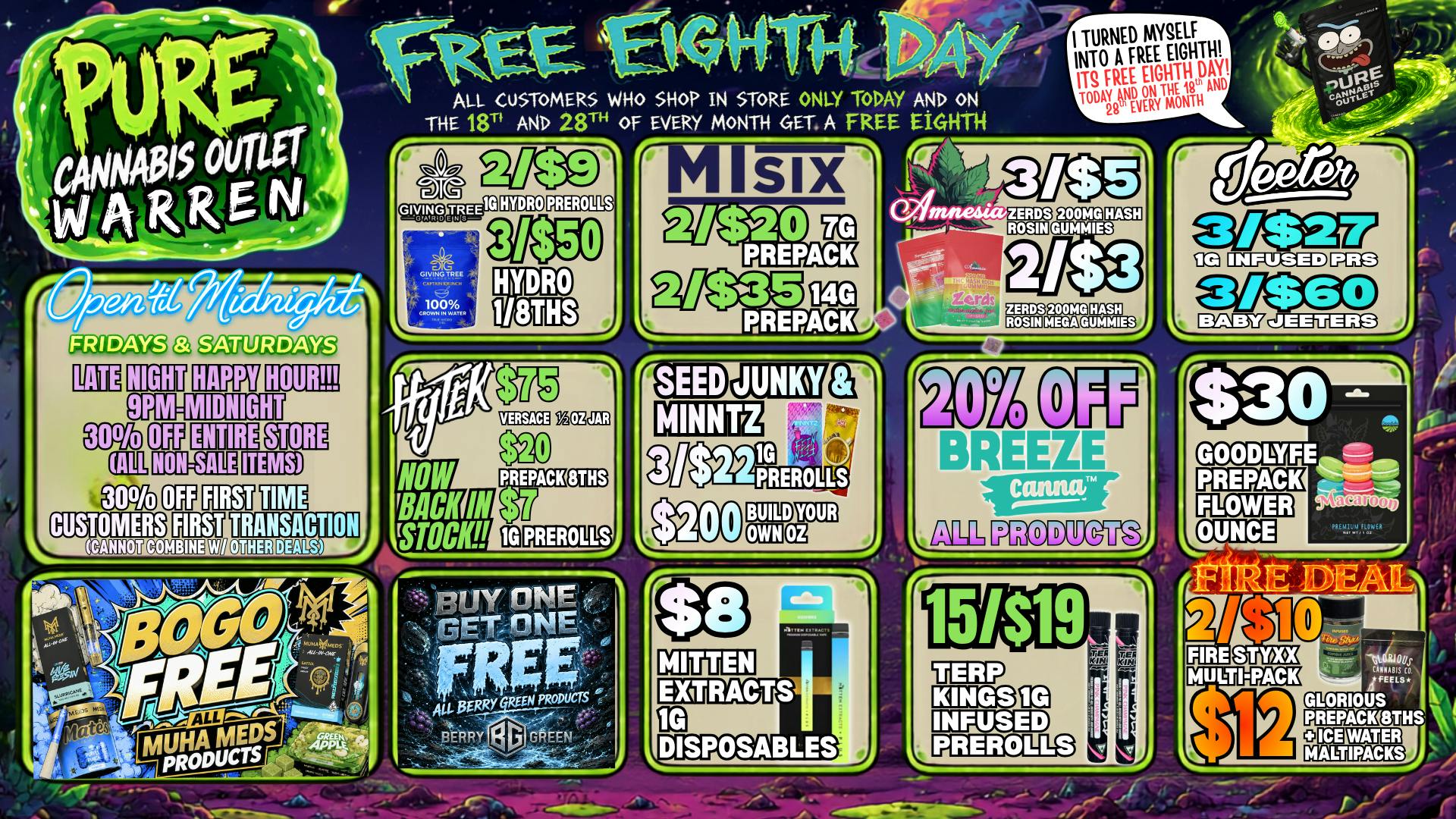 Pure Cannabis Outlet - Warren 🔥 FREE EIGHTH DAY + DOUBLE BOGO!