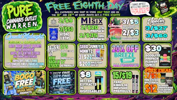 Pure Cannabis Outlet - Warren 🔥 FREE EIGHTH DAY + DOUBLE BOGO!