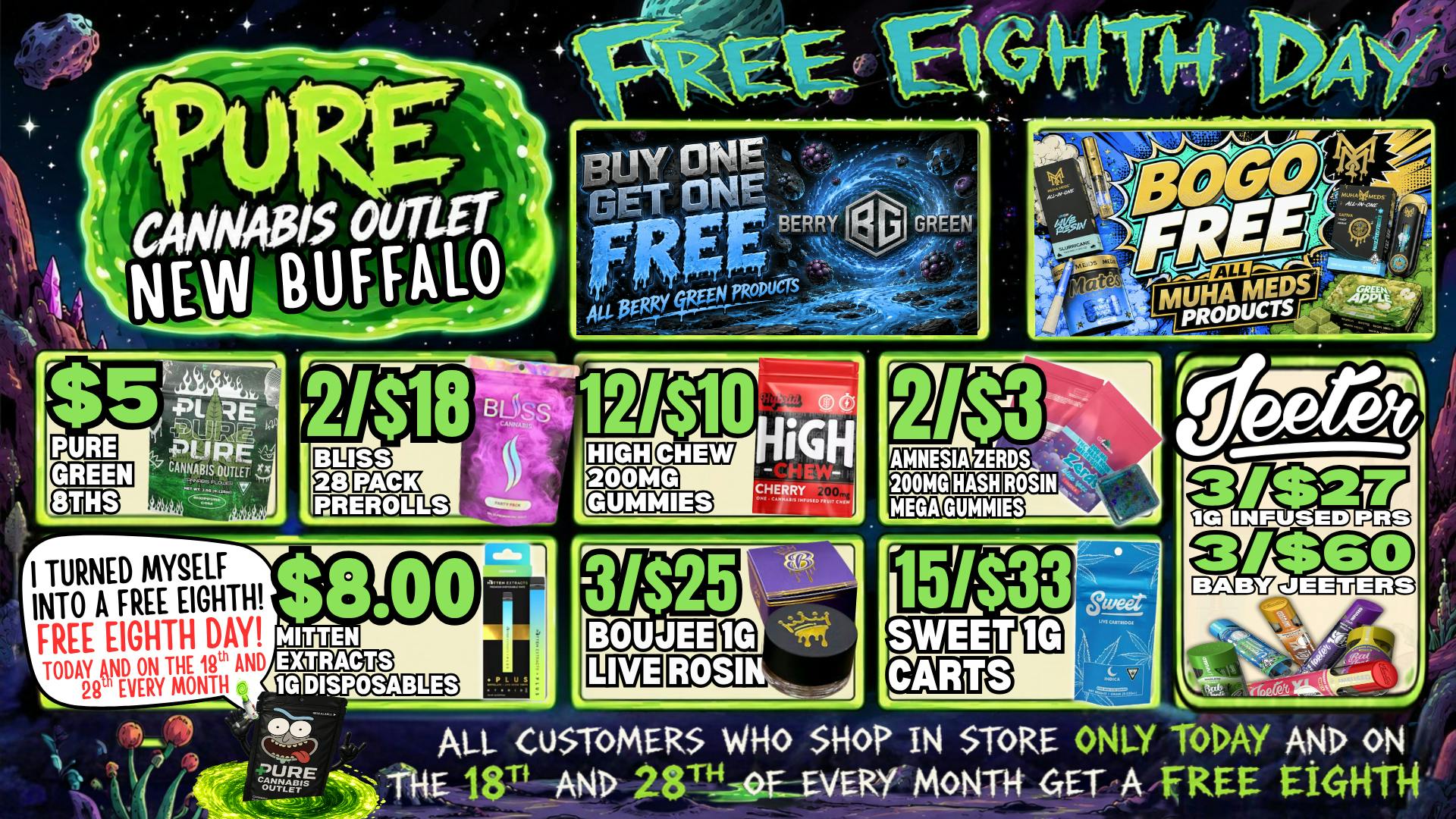 Pure Cannabis Outlet - New Buffalo 🔥 FREE EIGHTH DAY + BOGO FREE!