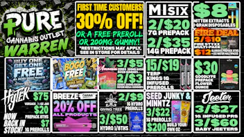 Pure Cannabis Outlet - Warren 🔥 BOGO FREE DEALS + 30% OFF FIRST-TIME CUSTOMERS!