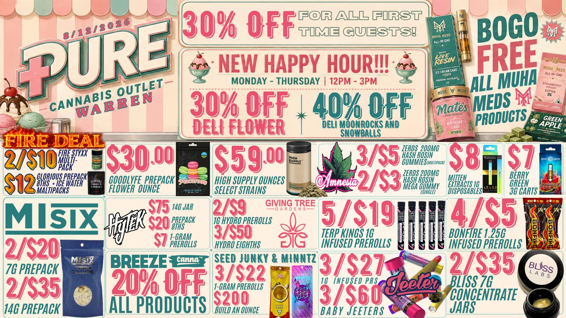 Pure Cannabis Outlet - Warren 🍨 TODAY’S SPECIAL: PURE GOODNESS! 🍒