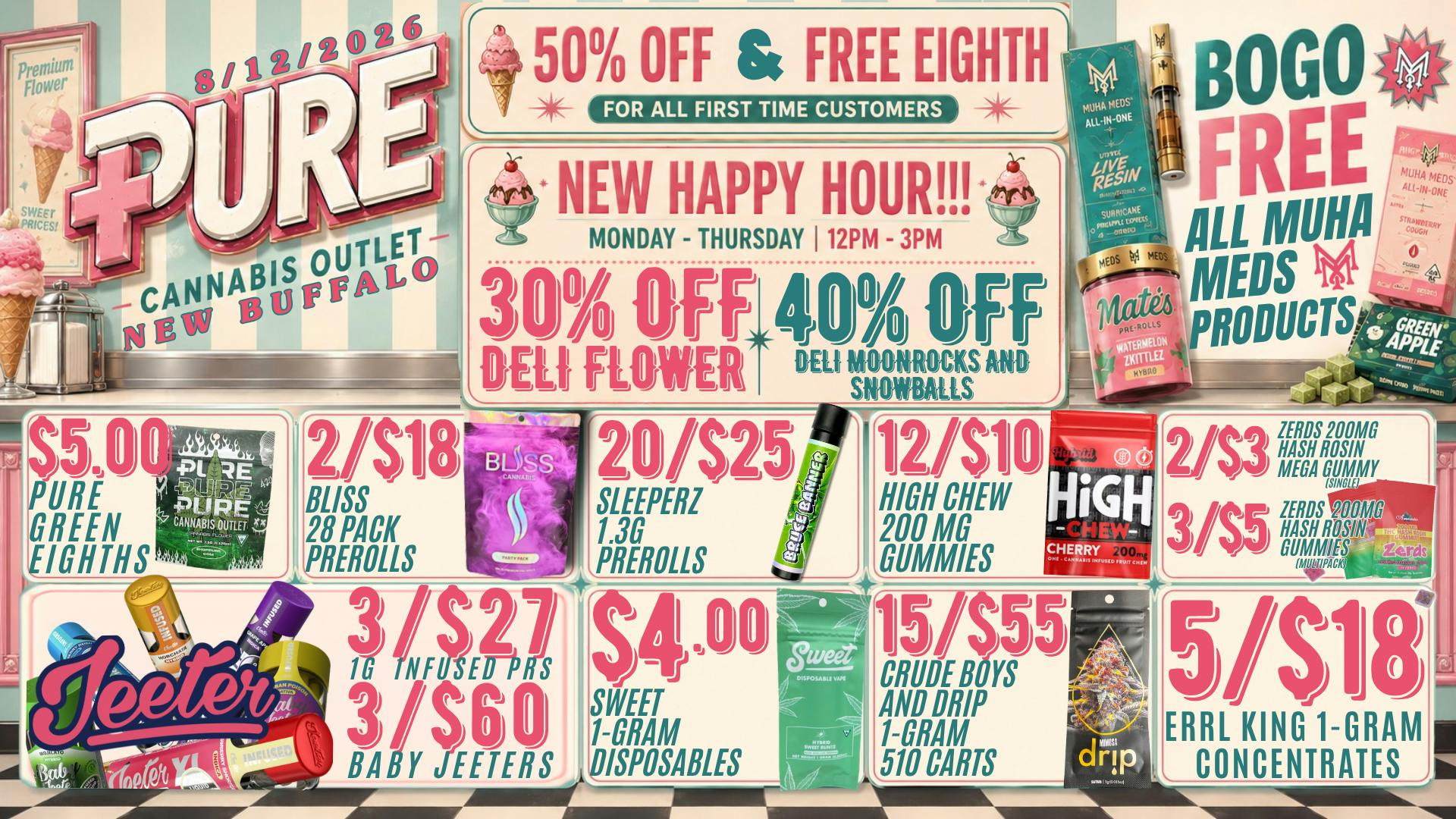 Pure Cannabis Outlet - New Buffalo 🍦 SERVING UP THE SWEET STUFF AT PURE! 🍒