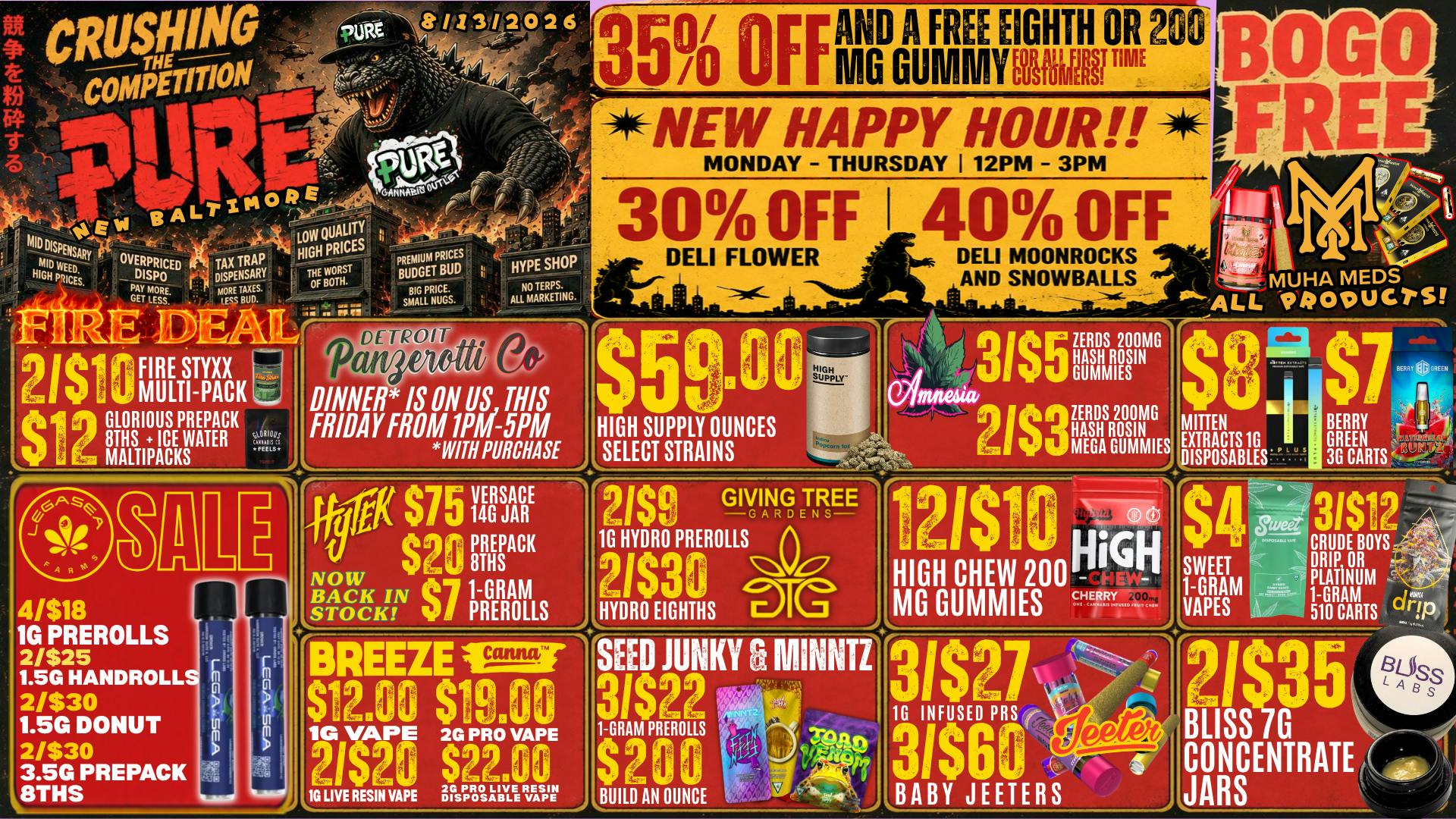 Pure Cannabis Outlet - New Baltimore 🦖 CRUSHING THE COMPETITION AT PURE! 💥