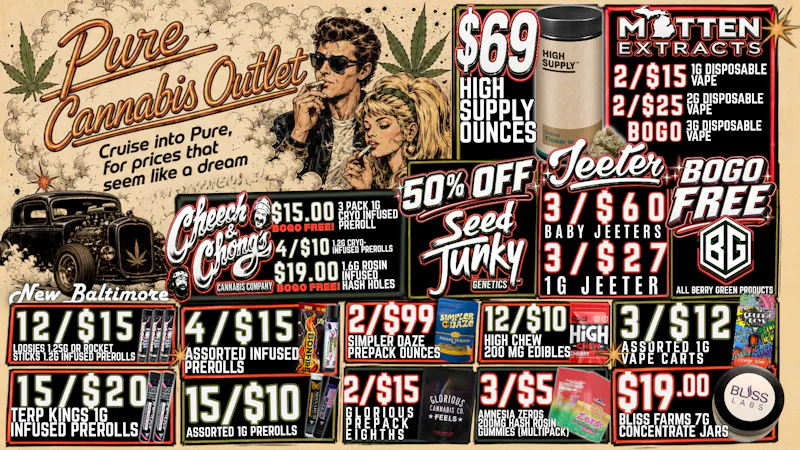 Pure Cannabis Outlet - New Baltimore 🚘 WEEKEND CRUISING STARTS AT PURE! 🔥