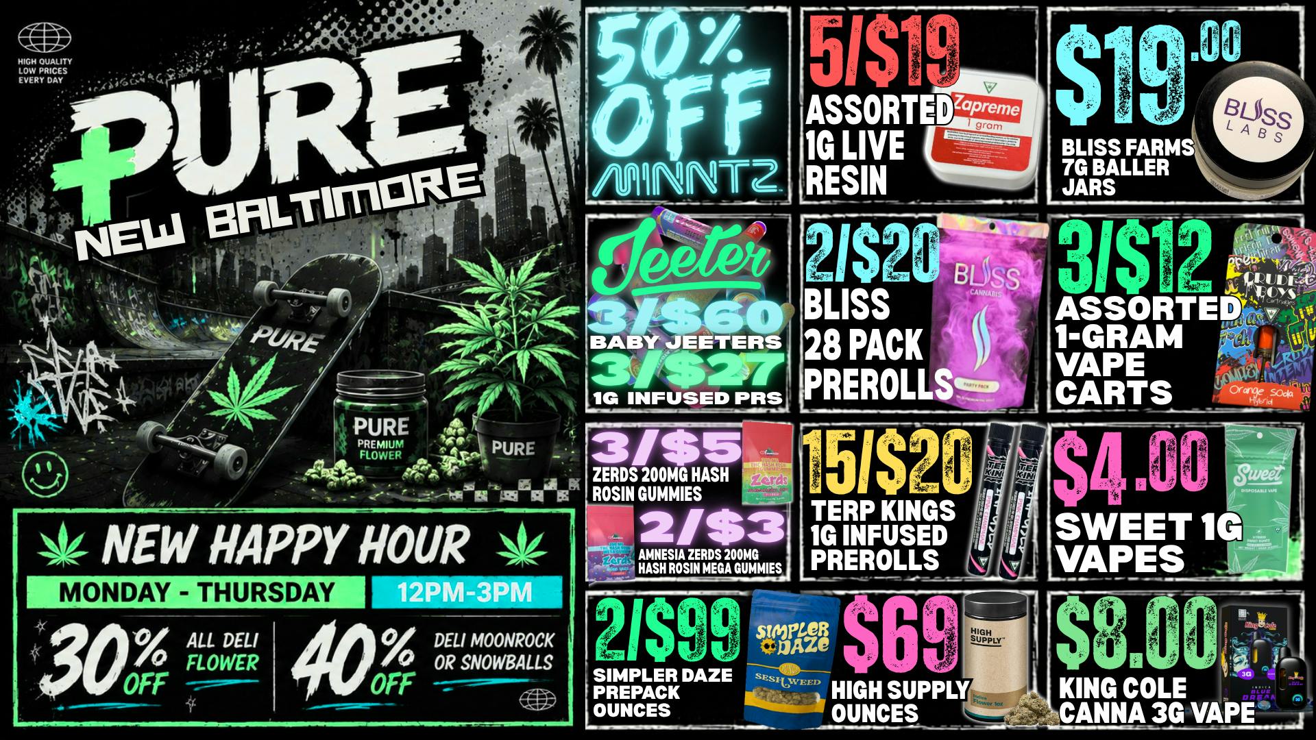 Pure Cannabis Outlet - New Baltimore 🔥 NEW HAPPY HOUR! 40% OFF INFUSED DELI 🔥