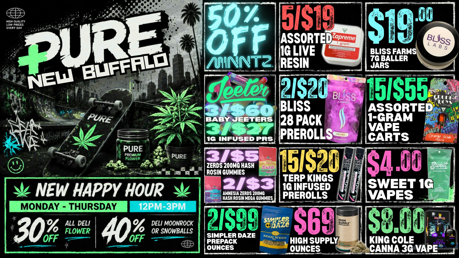 Pure Cannabis Outlet - New Buffalo 🔥 NEW HAPPY HOUR! 40% OFF INFUSED DELI 🔥