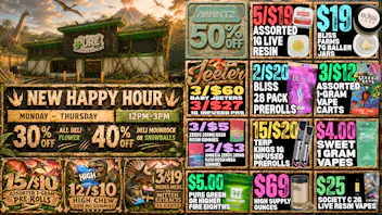 Pure Cannabis Outlet - Warren 🦖 HAPPY HOUR HITS DIFFERENT AT PURE 🦖