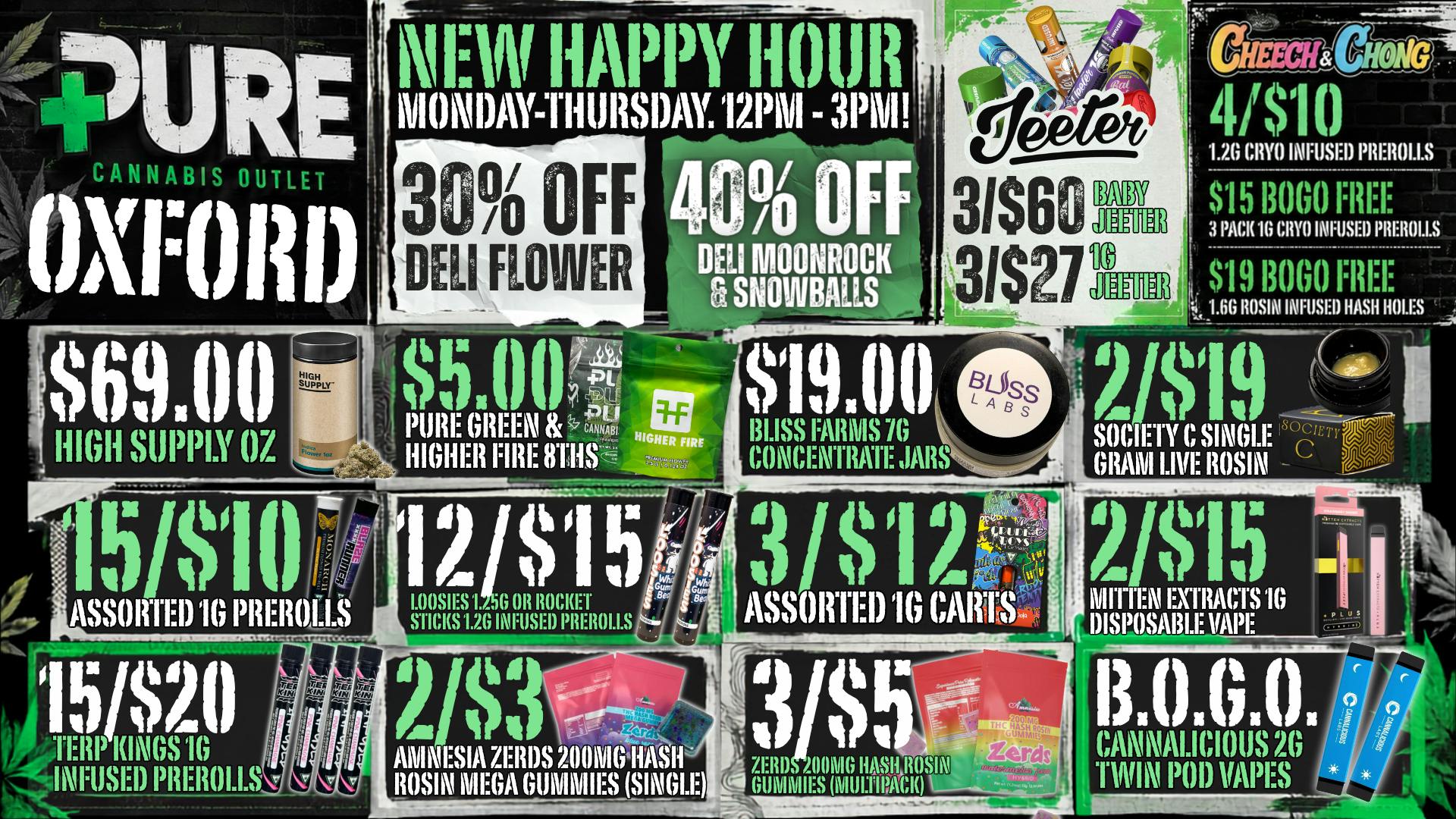 Pure Cannabis Outlet - Oxford 🔥 MONDAY JUST GOT A LITTLE HAPPIER 🔥