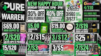 Pure Cannabis Outlet - Warren 🔥 MONDAY JUST GOT A LITTLE HAPPIER 🔥