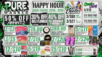 Pure Cannabis Outlet - Warren HAPPY HOUR IS HERE 🌿 SAVE BIG 12PM-3PM