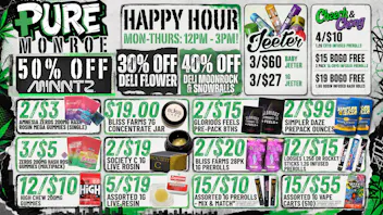 Pure Cannabis Outlet - Monroe HAPPY HOUR SAVINGS ARE CALLING 🌿 12PM-3PM
