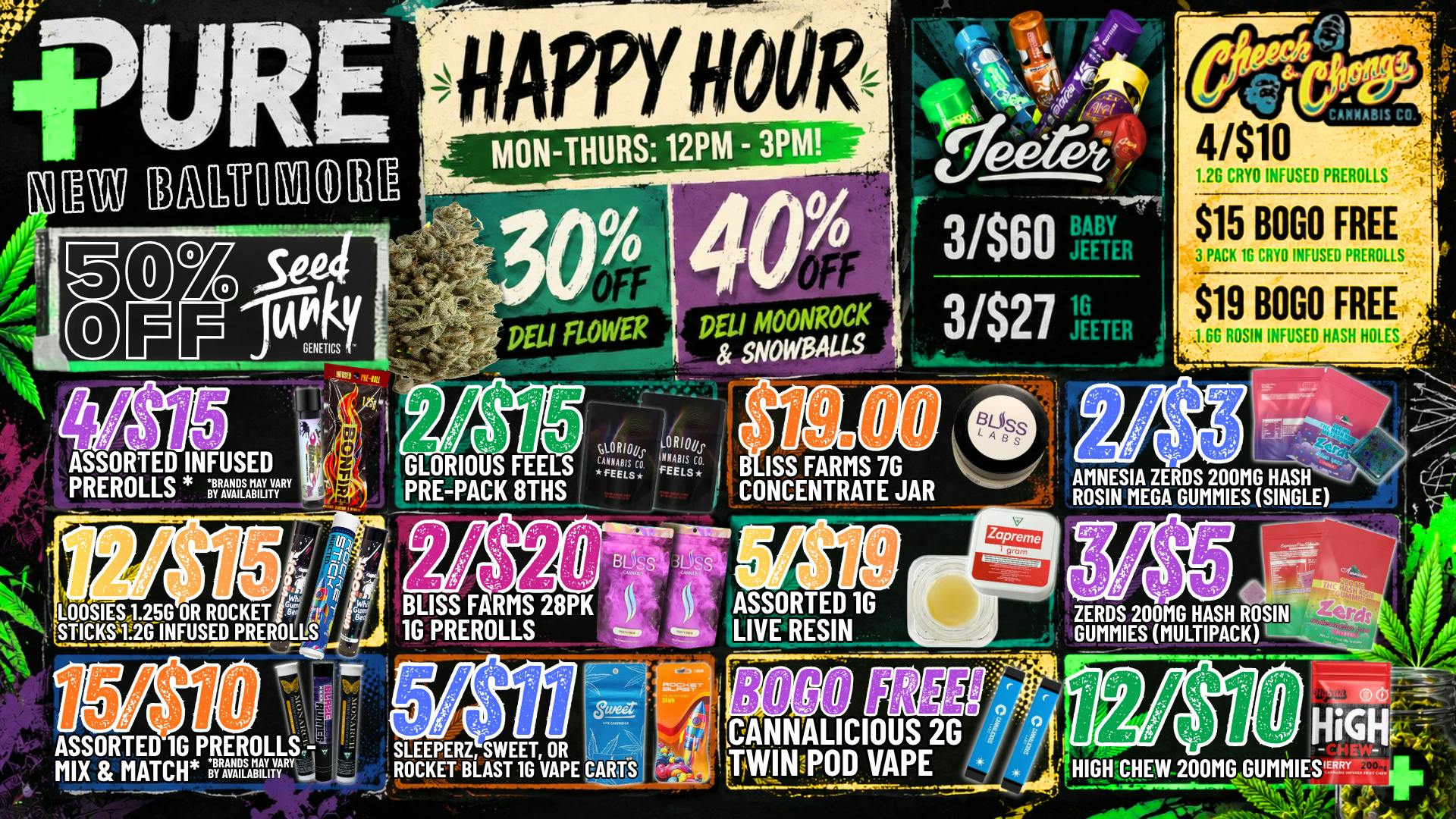 Pure Cannabis Outlet - New Baltimore HAPPY HOUR HEAT 🔥 12PM-3PM MON-THURS