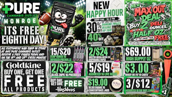 Pure Cannabis Outlet - Monroe 🔥 CRAZY 8THS DAY! FREE 1/8 + BOGOS!