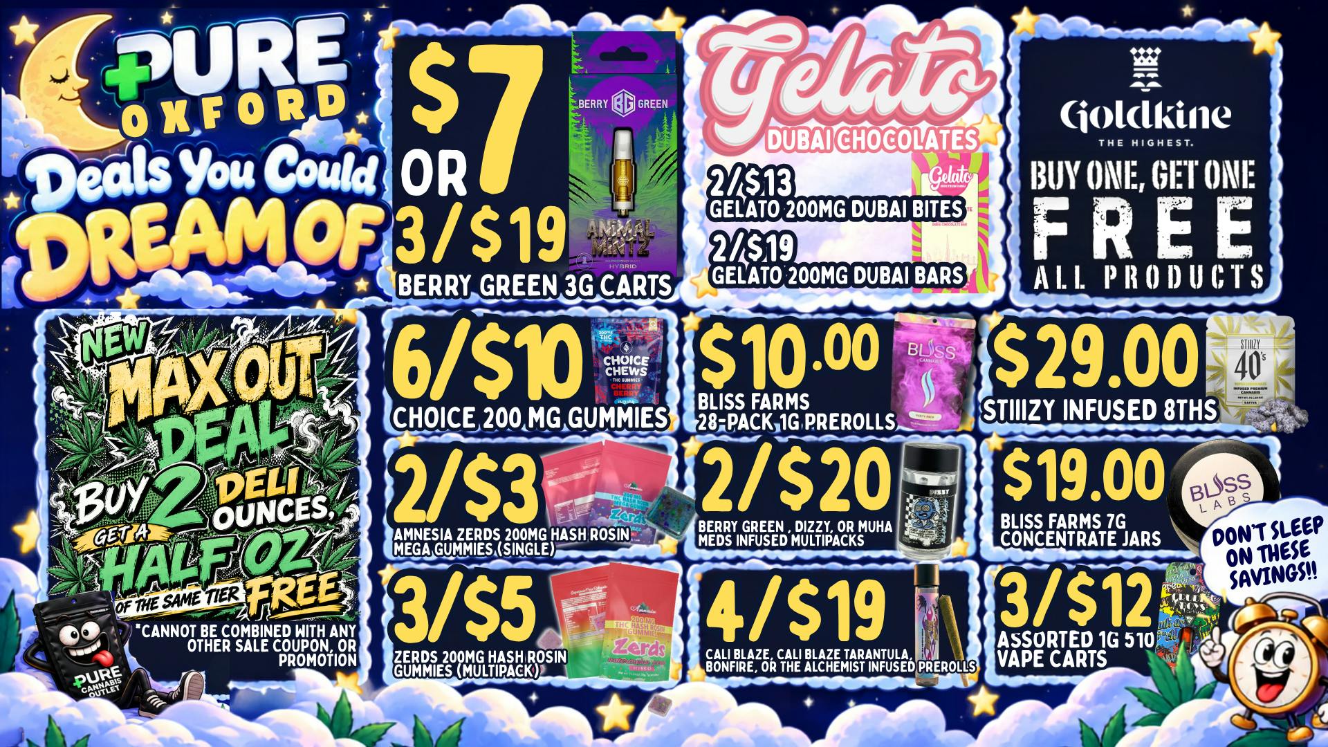 Pure Cannabis Outlet - Oxford 🌙 DEALS YOU COULD DREAM OF + MAX OUT!