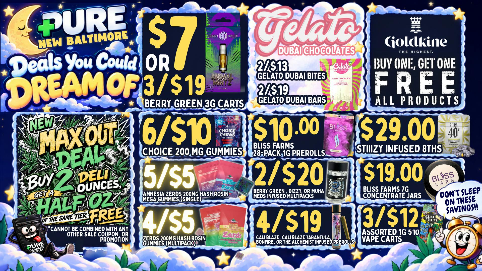 Pure Cannabis Outlet - New Baltimore 🌙 DEALS YOU COULD DREAM OF + MAX OUT DELI 🌙