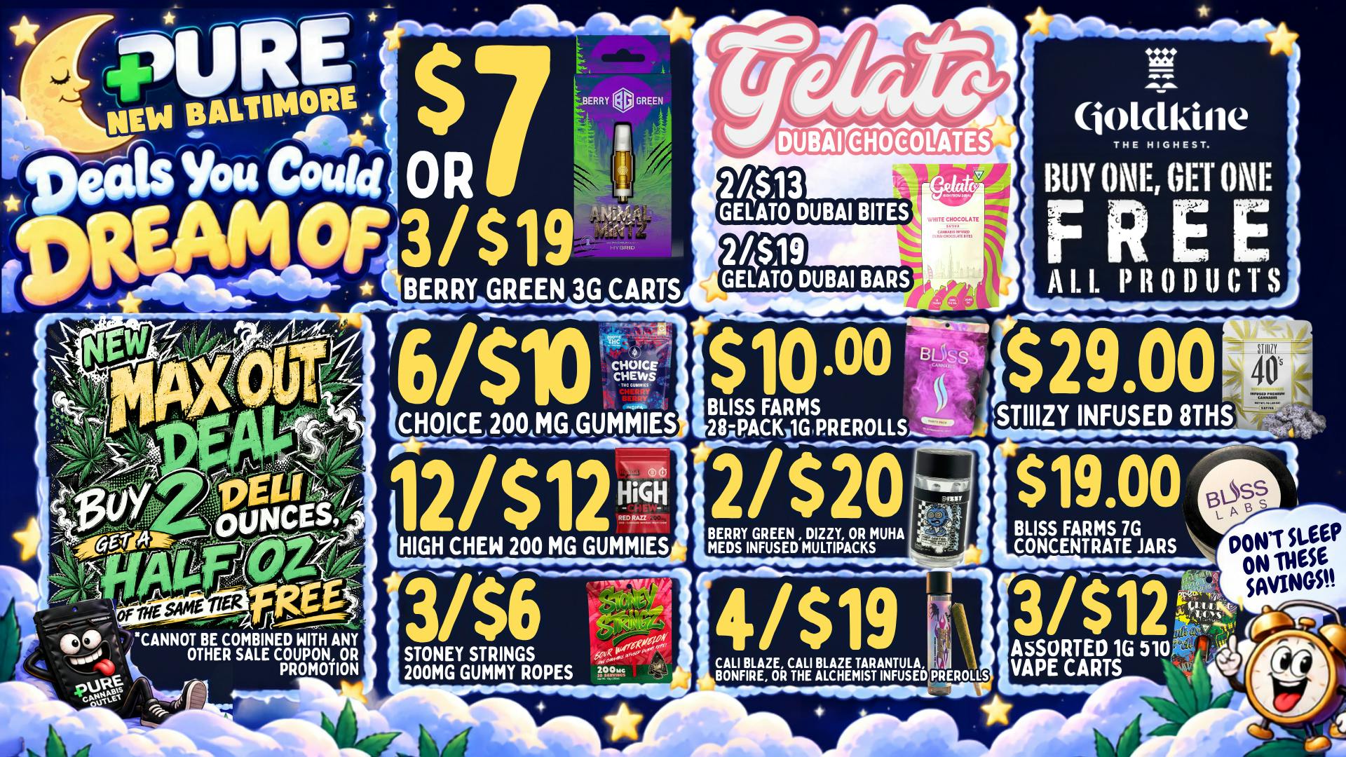 Pure Cannabis Outlet - New Baltimore 🌙 DEALS YOU COULD DREAM OF + MAX OUT DELI 🌙