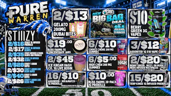 Pure Cannabis Outlet - Warren 🔥 2/$16 STIIIZY PREROLLS + $10 3G VAPES!