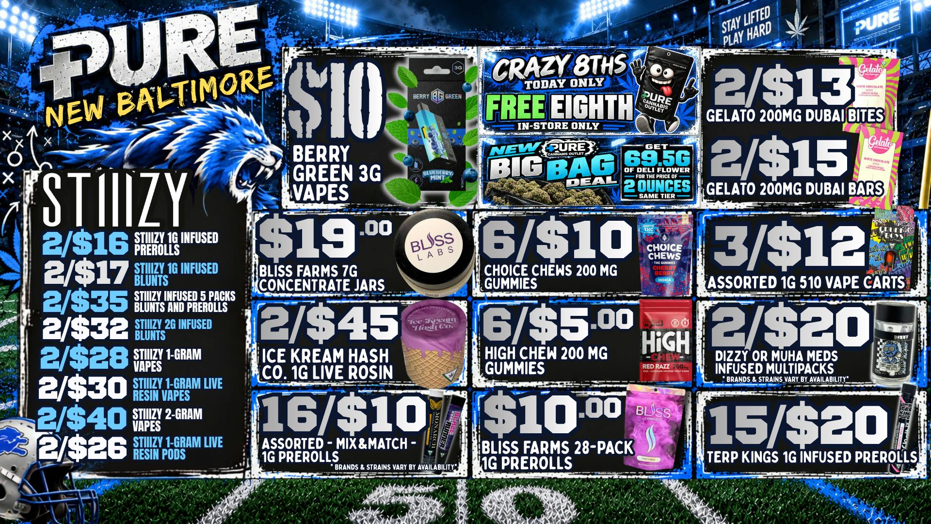 Pure Cannabis Outlet - New Baltimore IT’S A FREE EIGHTH KIND OF FRIDAY 😮‍💨