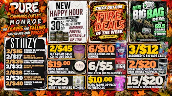 Pure Cannabis Outlet - Monroe ⏰ HAPPY HOUR = FALL SAVINGS! 🍁