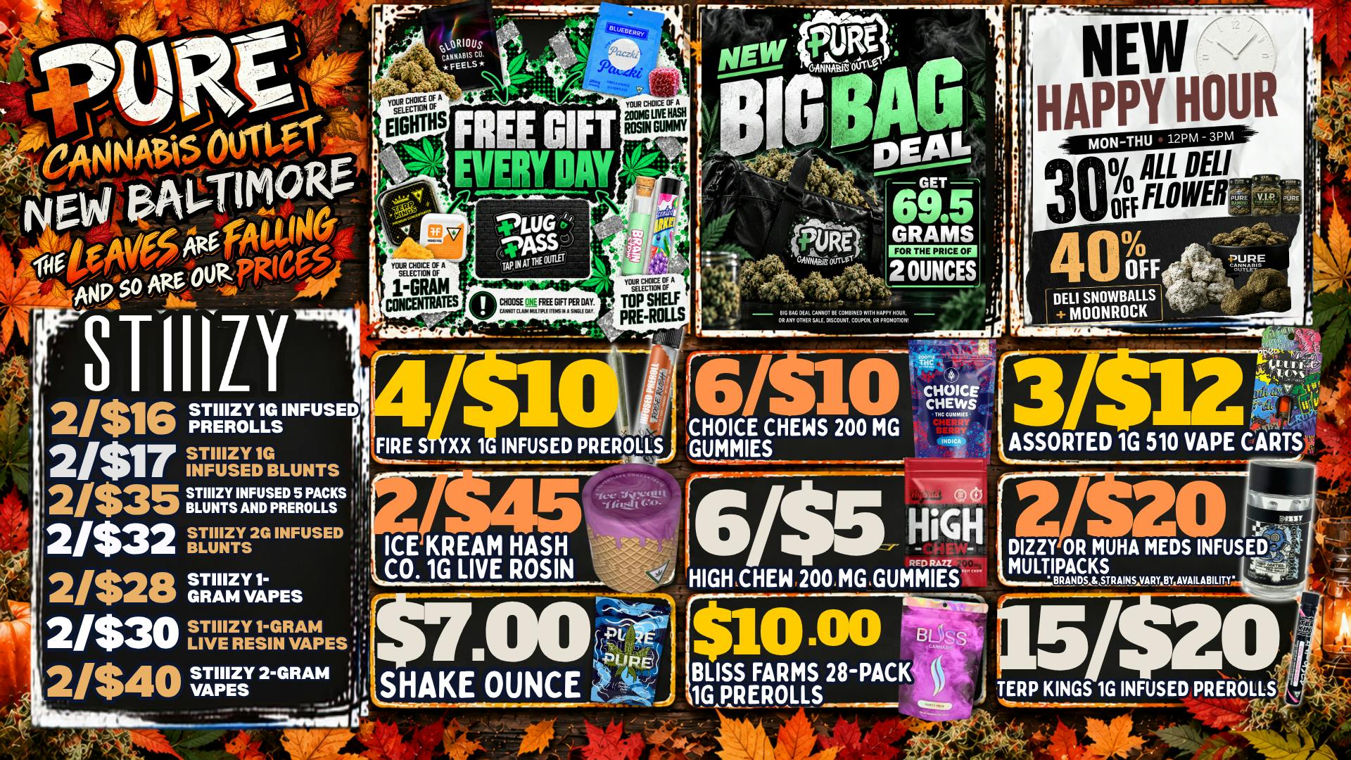 Pure Cannabis Outlet - New Baltimore 🍁 FALL INTO HAPPY HOUR AT PURE! ⏰