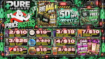 Pure Cannabis Outlet - Monroe 👻 PRICEBUSTERS: 50% OFF MINNTZ! 👻
