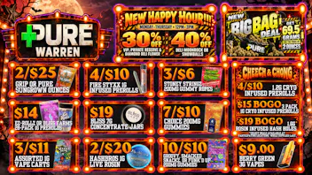 Pure Cannabis Outlet - Warren 3/$11 1G CARTS 🎃 2/$20 LIVE ROSIN