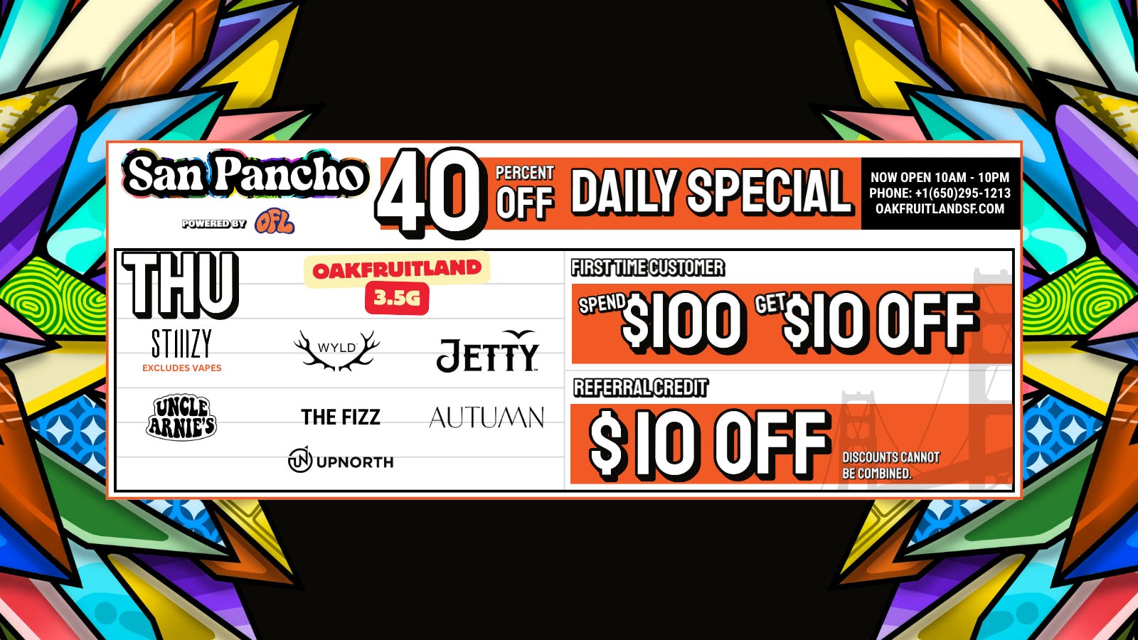 San Pancho Club by OFL 40% OFF Daily Specials - Thursday