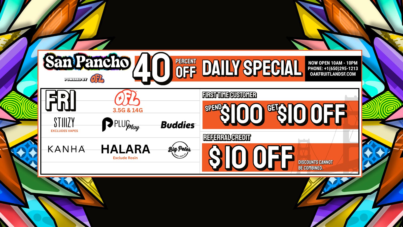 San Pancho Club by OFL 40% OFF Daily Specials - Friday
