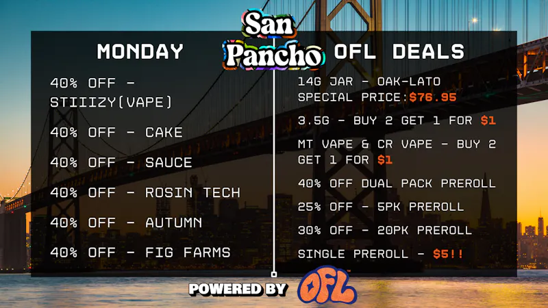 San Pancho Club by OFL Daily Specials + Exclusive OFL Deals - Monday