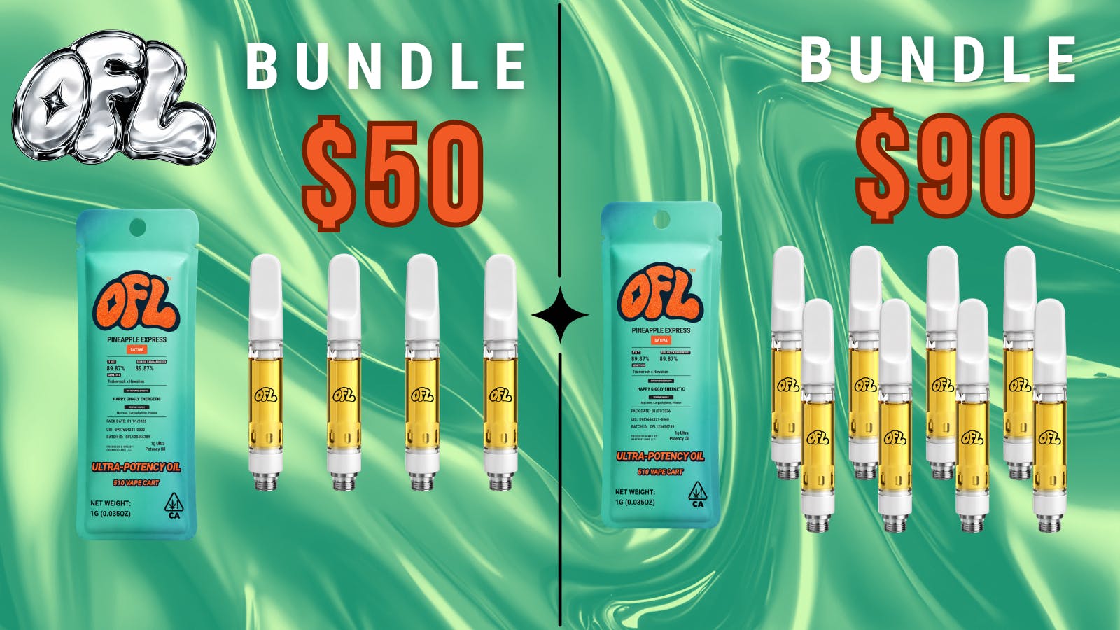 Sacramento Cannabis Delivery By OFL - Citrus Heights OFL Ultra Potency Oil Bundle Deals