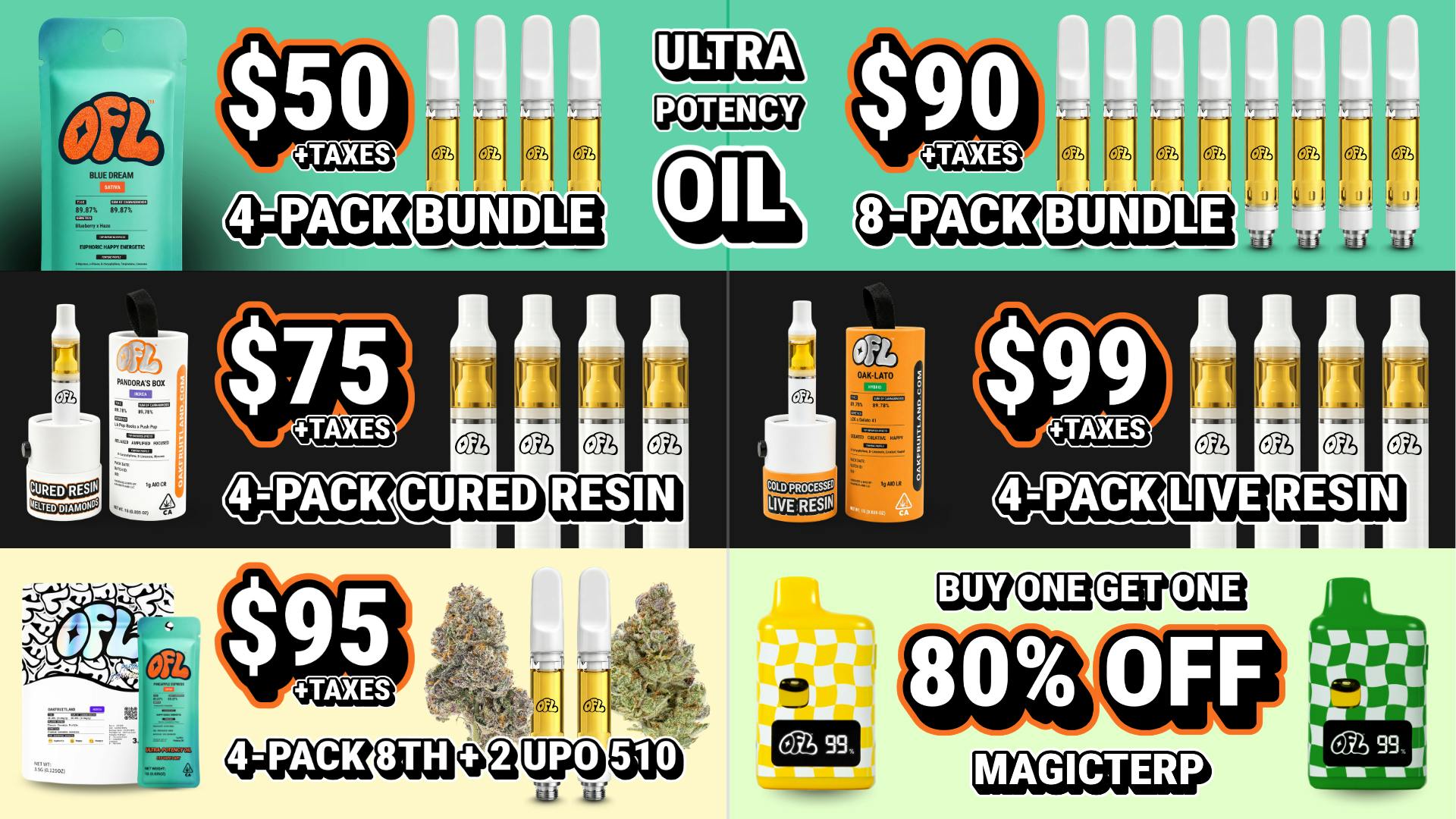 Sacramento Cannabis Delivery By OFL - Citrus Heights OFL Special Bundle Deals