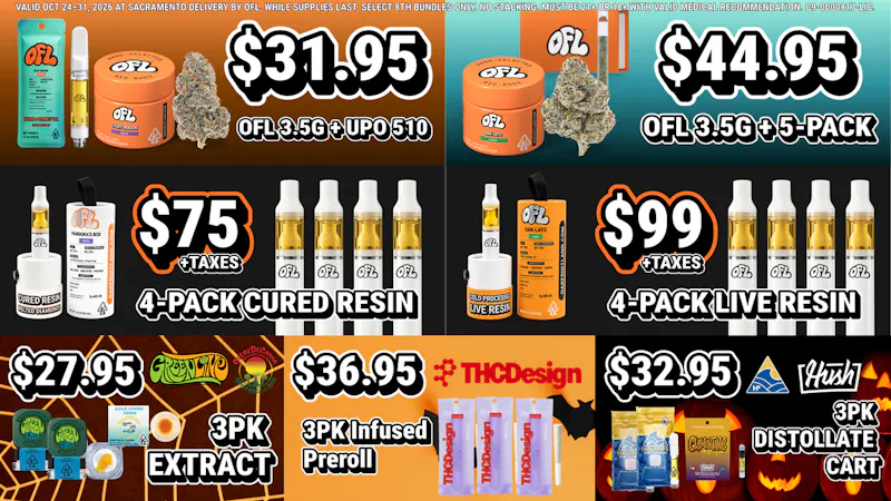 Sacramento Cannabis Delivery By OFL - Citrus Heights Halloween Special Bundles