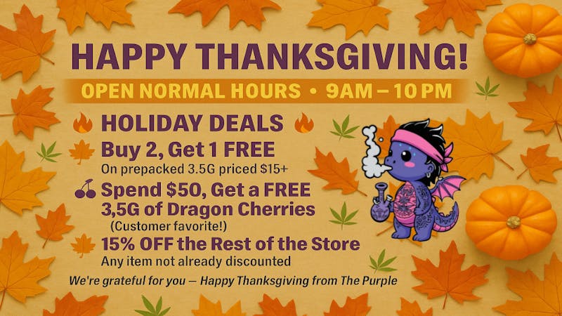 The Purple Dragon Happy Thanksgiving from The Purple Dragon Crew!!