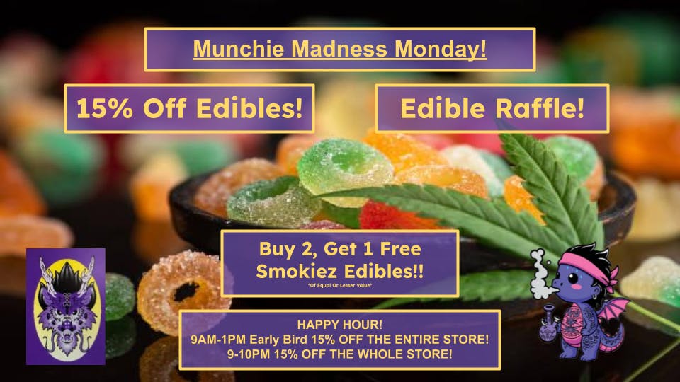 The Purple Dragon Munchie Madness Monday!