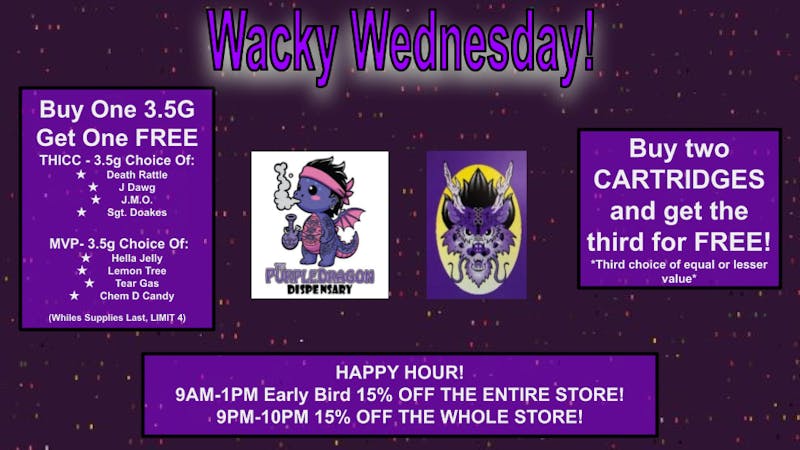 The Purple Dragon Wacky Wednesday!