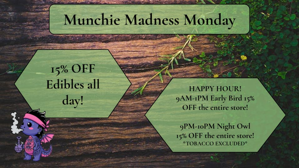 The Purple Dragon Munchie Madness Monday!