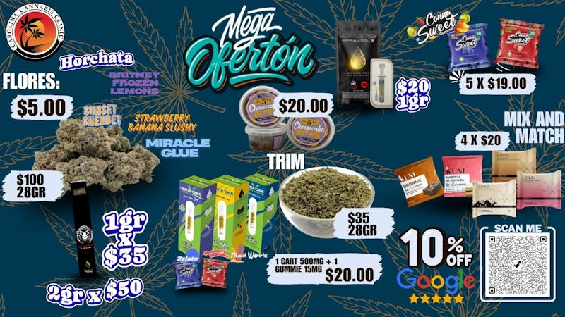 Carolina Cannabis Clinic Delivery Carolina Cannabis Clinic Ofertas (Flores y Mas)