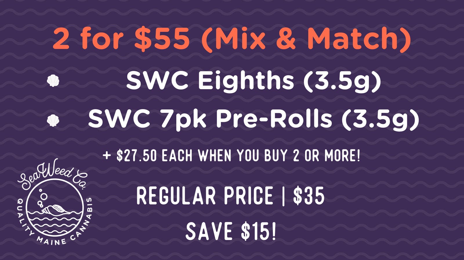SeaWeed Co - Portland 2 for $55!!! (Mix & Match)
