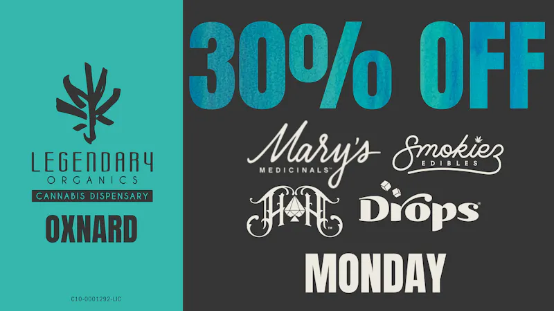 Legendary Organics Oxnard 30% OFF SMOKIEZ, HEAVY HITTERS, MARY'S MEDICINALS